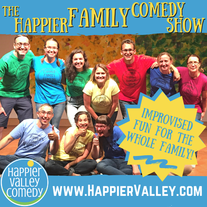 Picture of the cast of the Happier Family Comedy Show